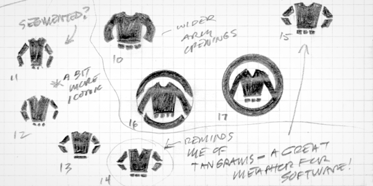 Red Sweater Logo Sketches v1
