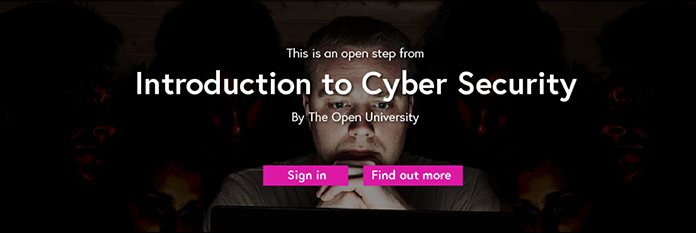 Screenshot di un modulo di promozione di un corso online sulla cyber security.
