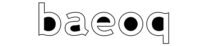 Illustrazione che mostra i counter in ‘b’, ‘a’, ‘e’, ‘o’ e ‘q’ in Wellcome Bold