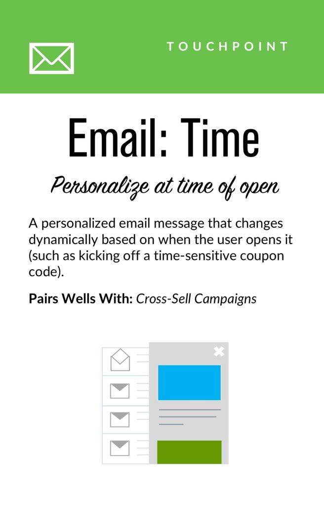 Email: Time, personalize at time of open
