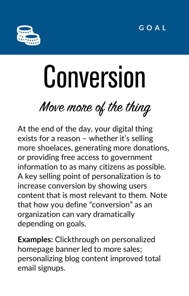Conversion: Move more of the thing